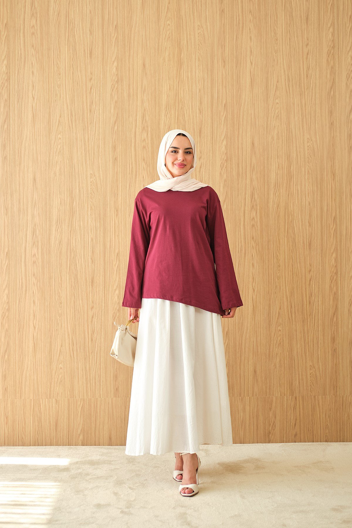 Sıfır Yaka Body Bordo