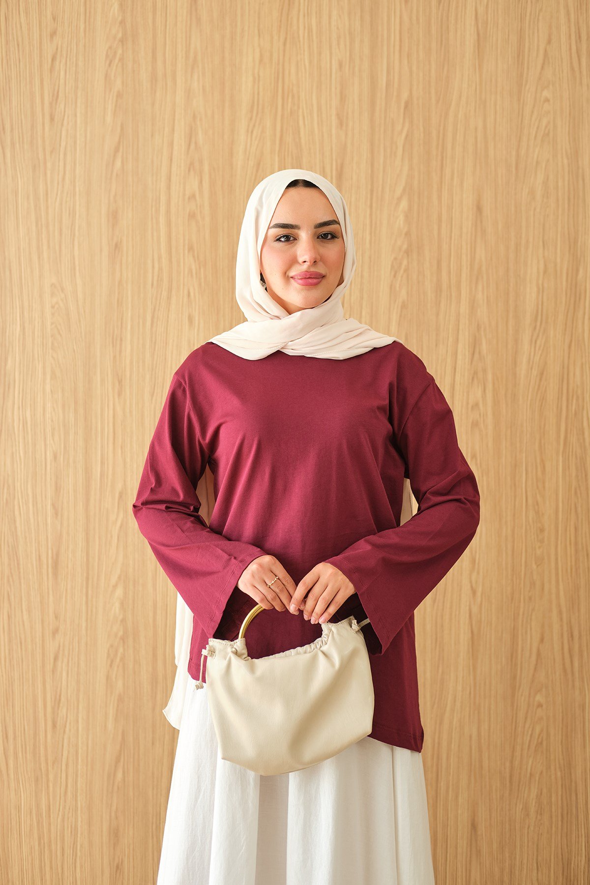 Sıfır Yaka Body Bordo
