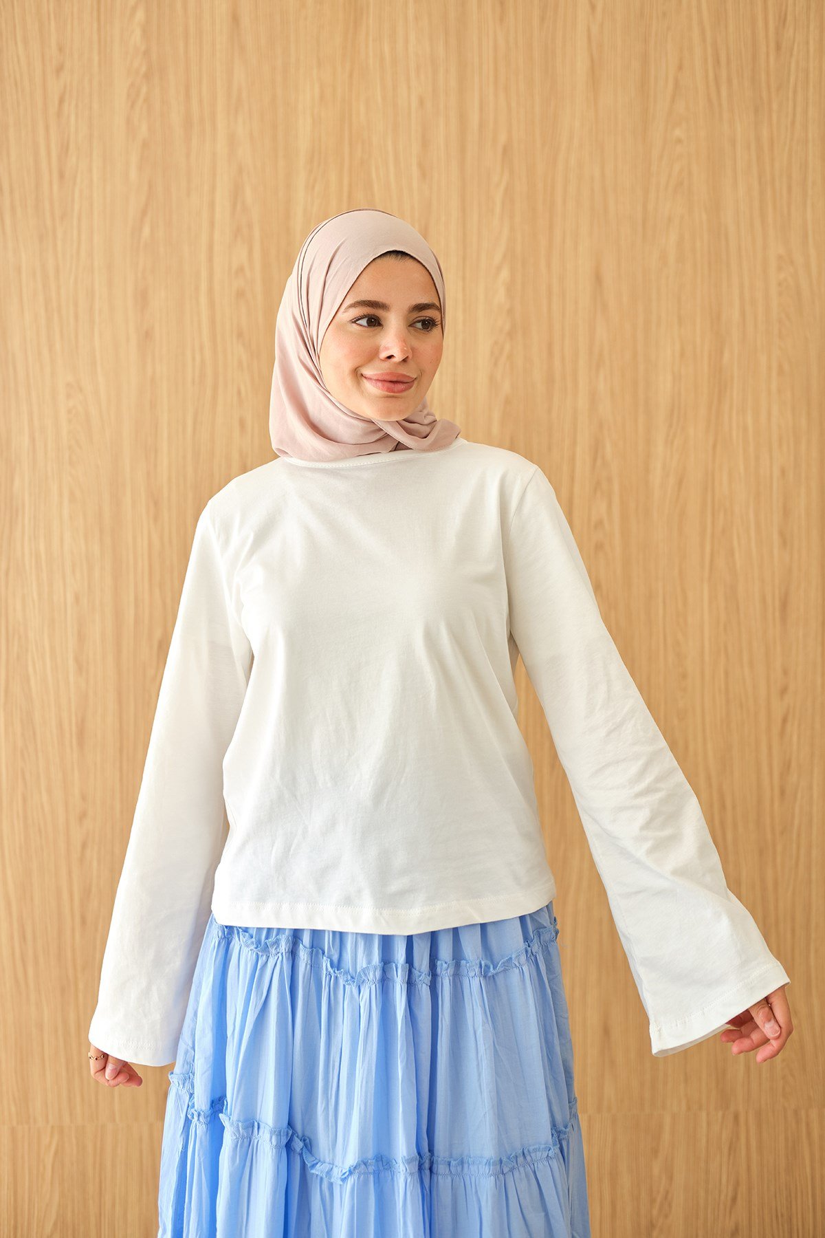 Sıfır Yaka Body Ekru