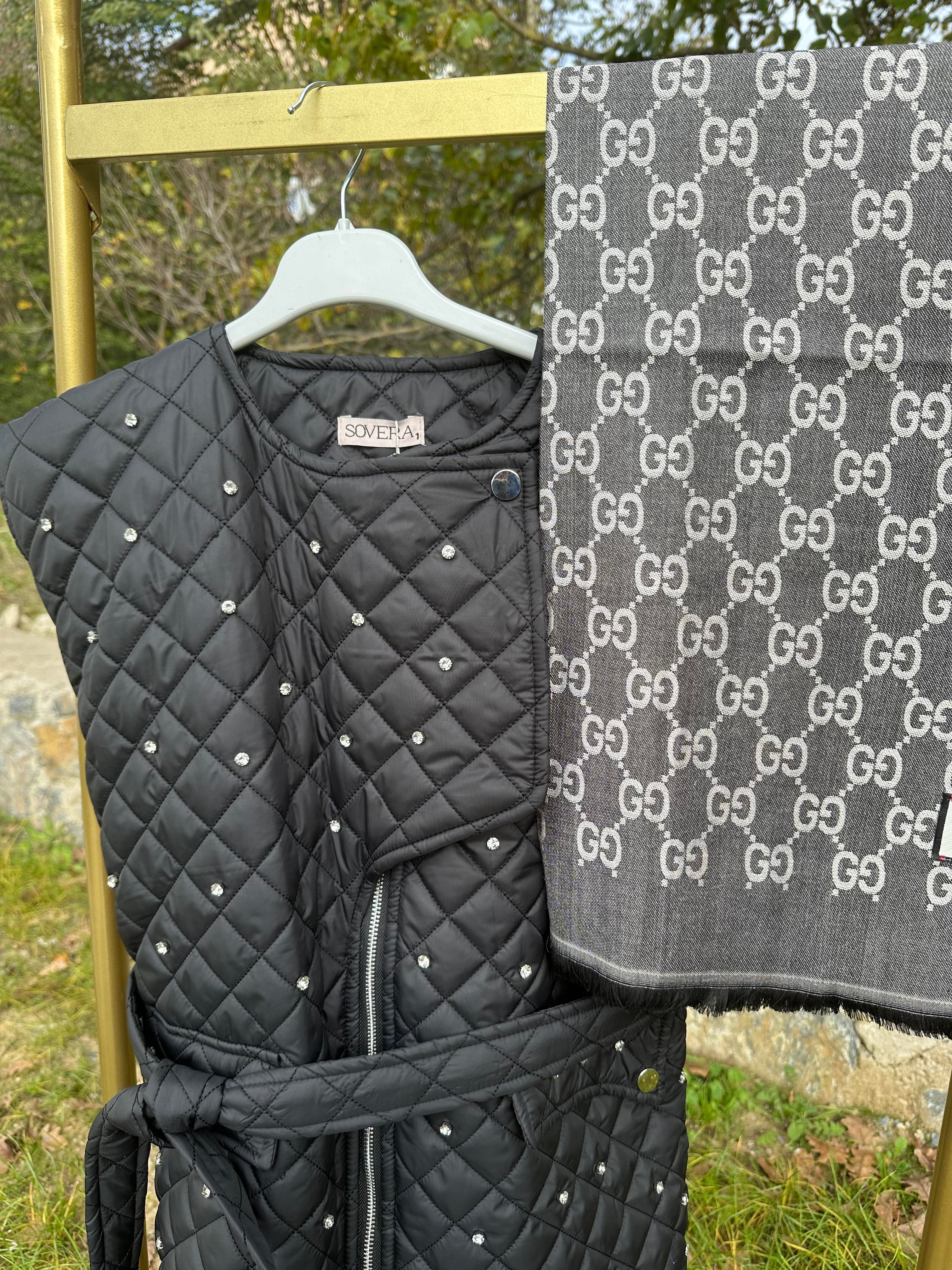 Antrasit Yün İpek Şal