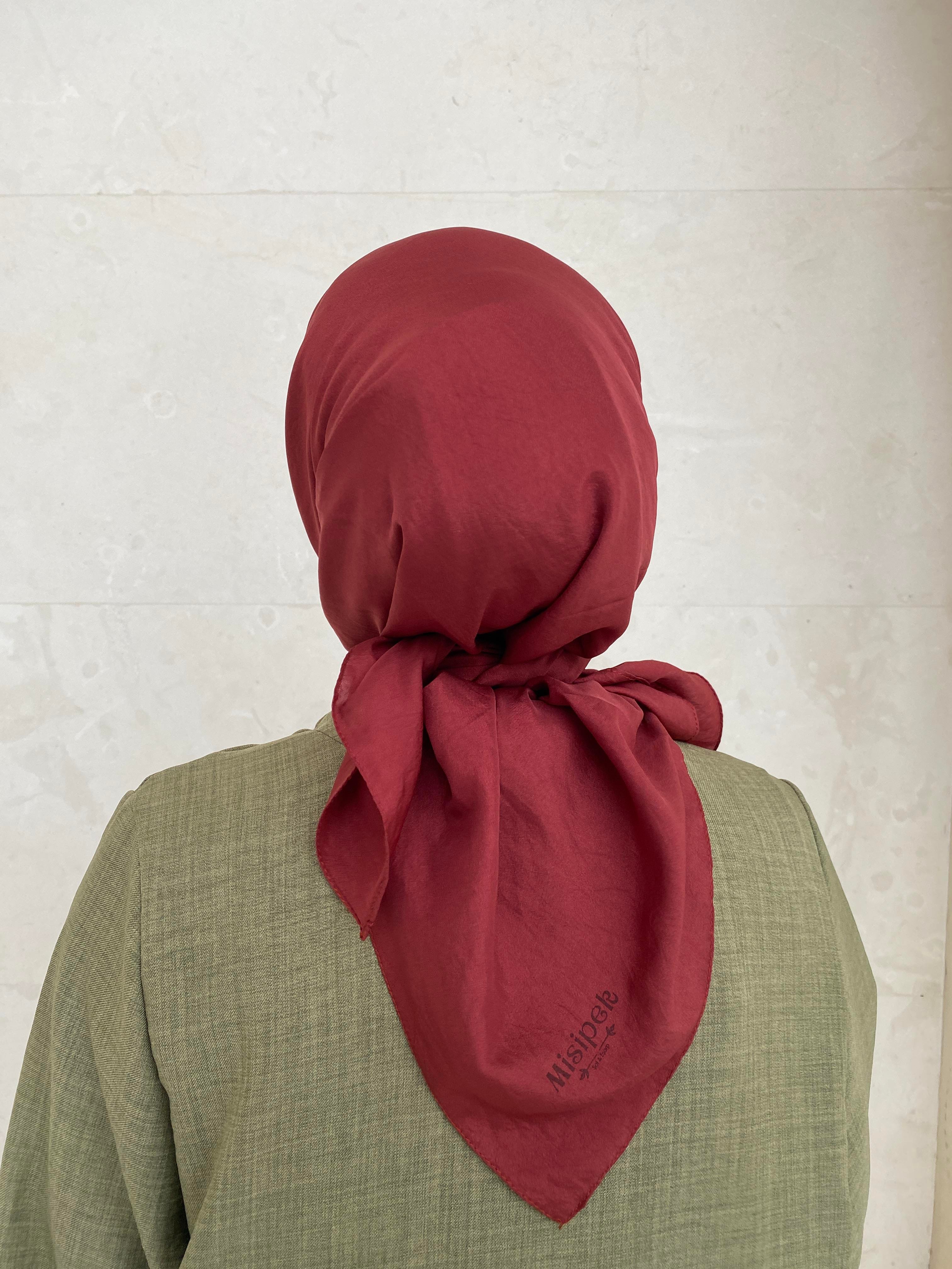 Bordo Relax Vual Eşarp 