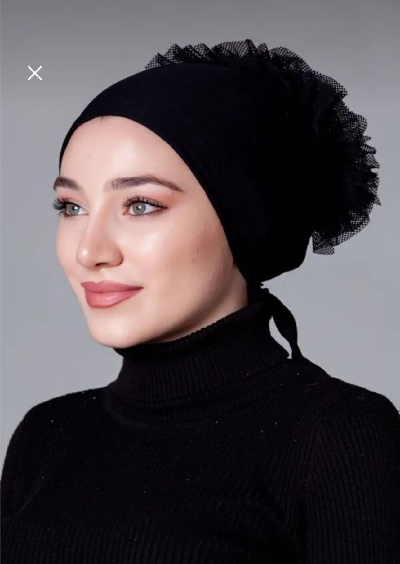 Siyah Kaymayan Topuzlu Lüx Bone