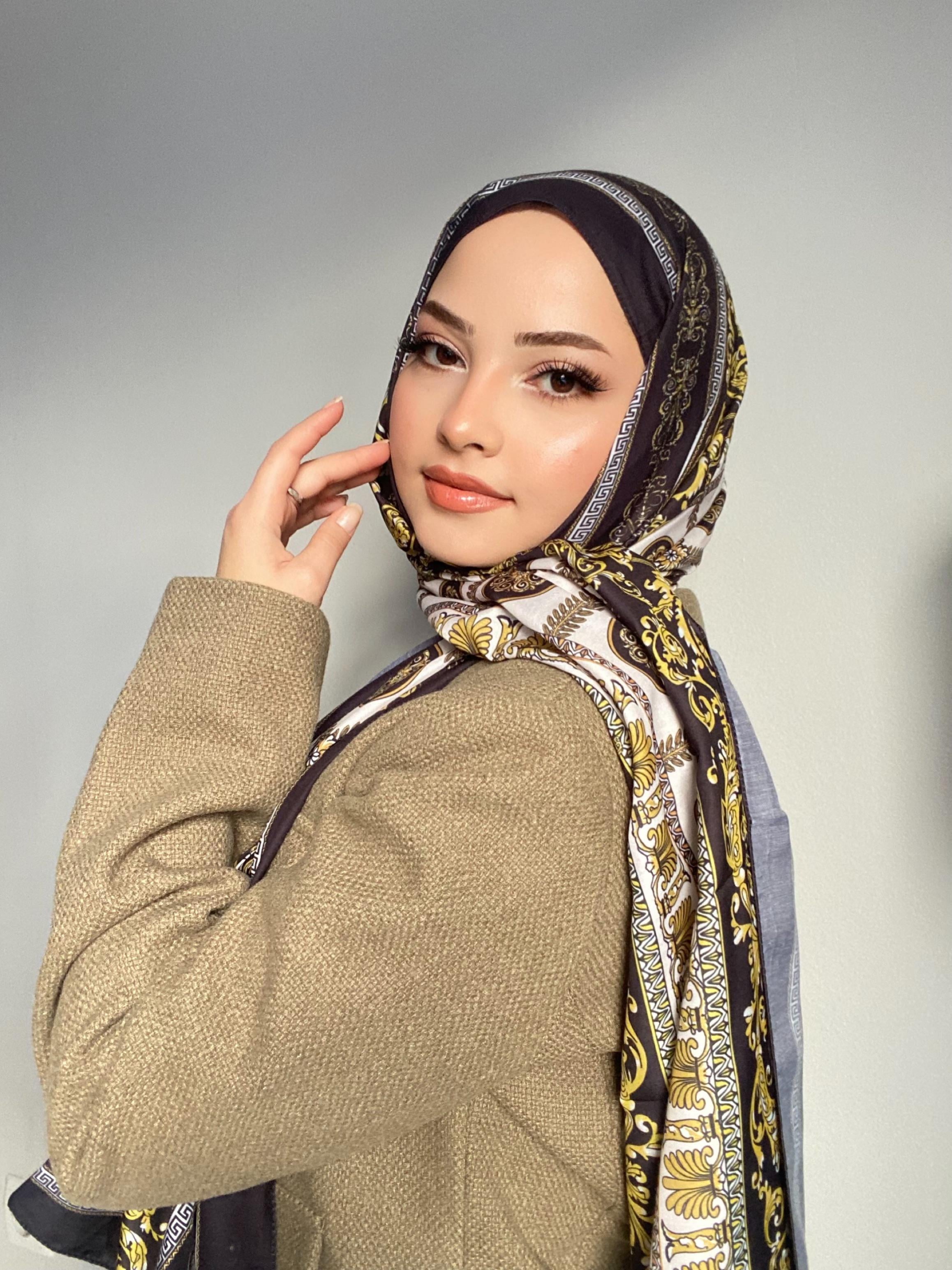 Siyah-Siyah Etnik Şal