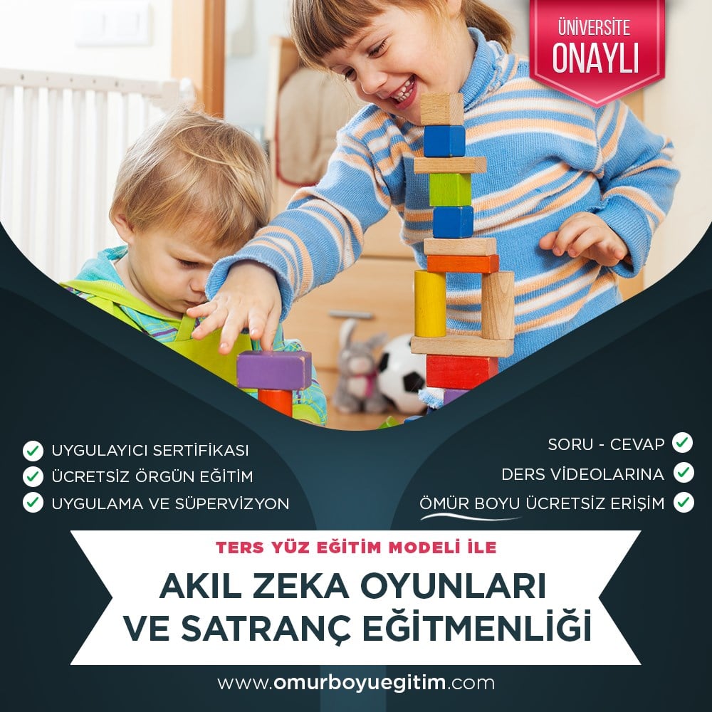 MEB ONAYLIAkıl Zeka Oyunları ve Satranç Eğitmenliği