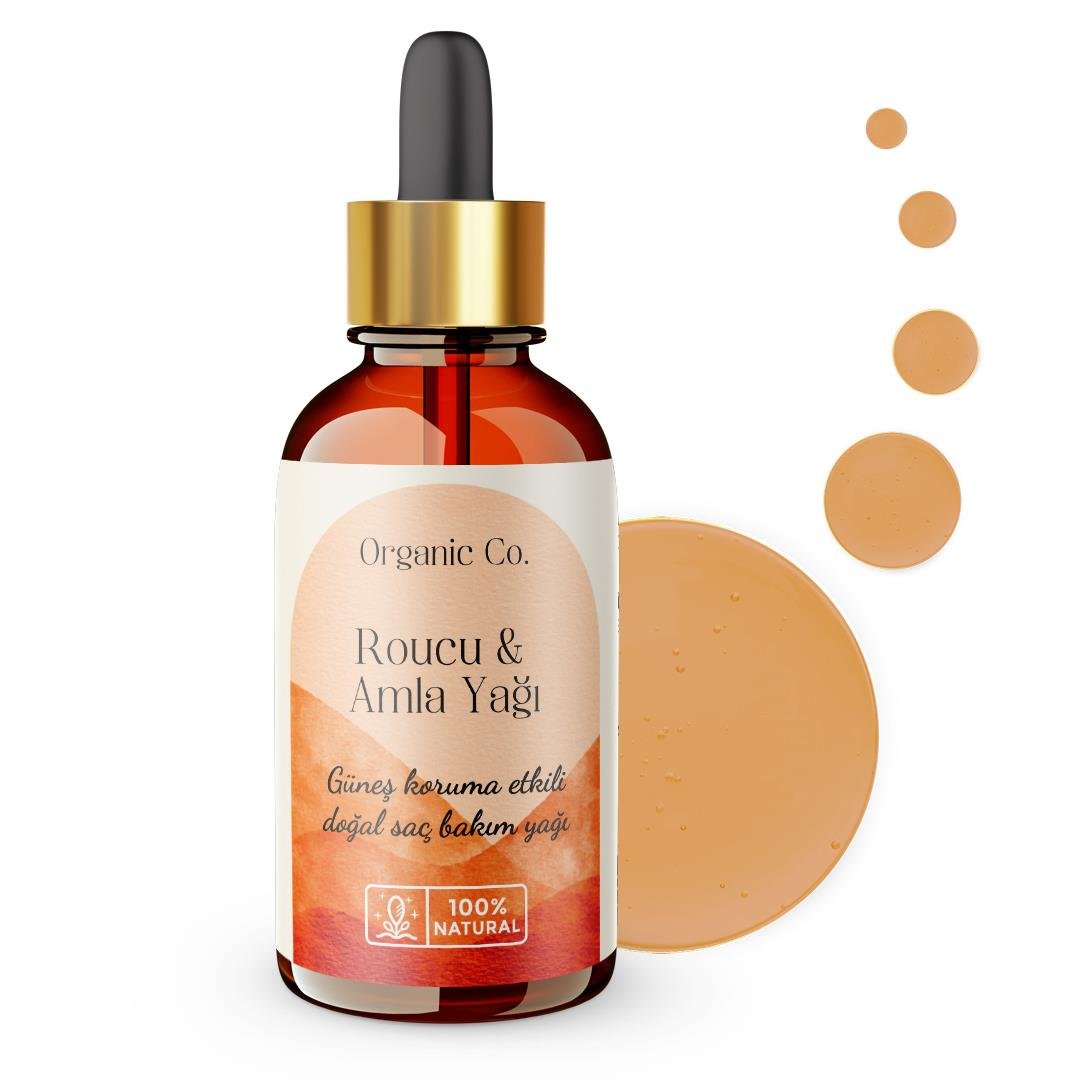  Organic Co Bitkisel Güneş Korumalı Roucou ve Amla Saç Bakım Yağı