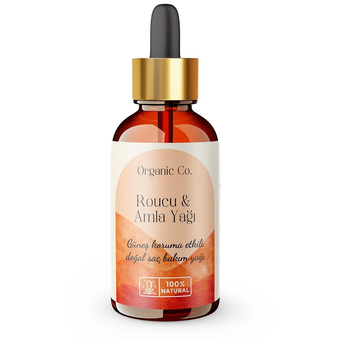  Organic Co Bitkisel Güneş Korumalı Roucou ve Amla Saç Bakım Yağı