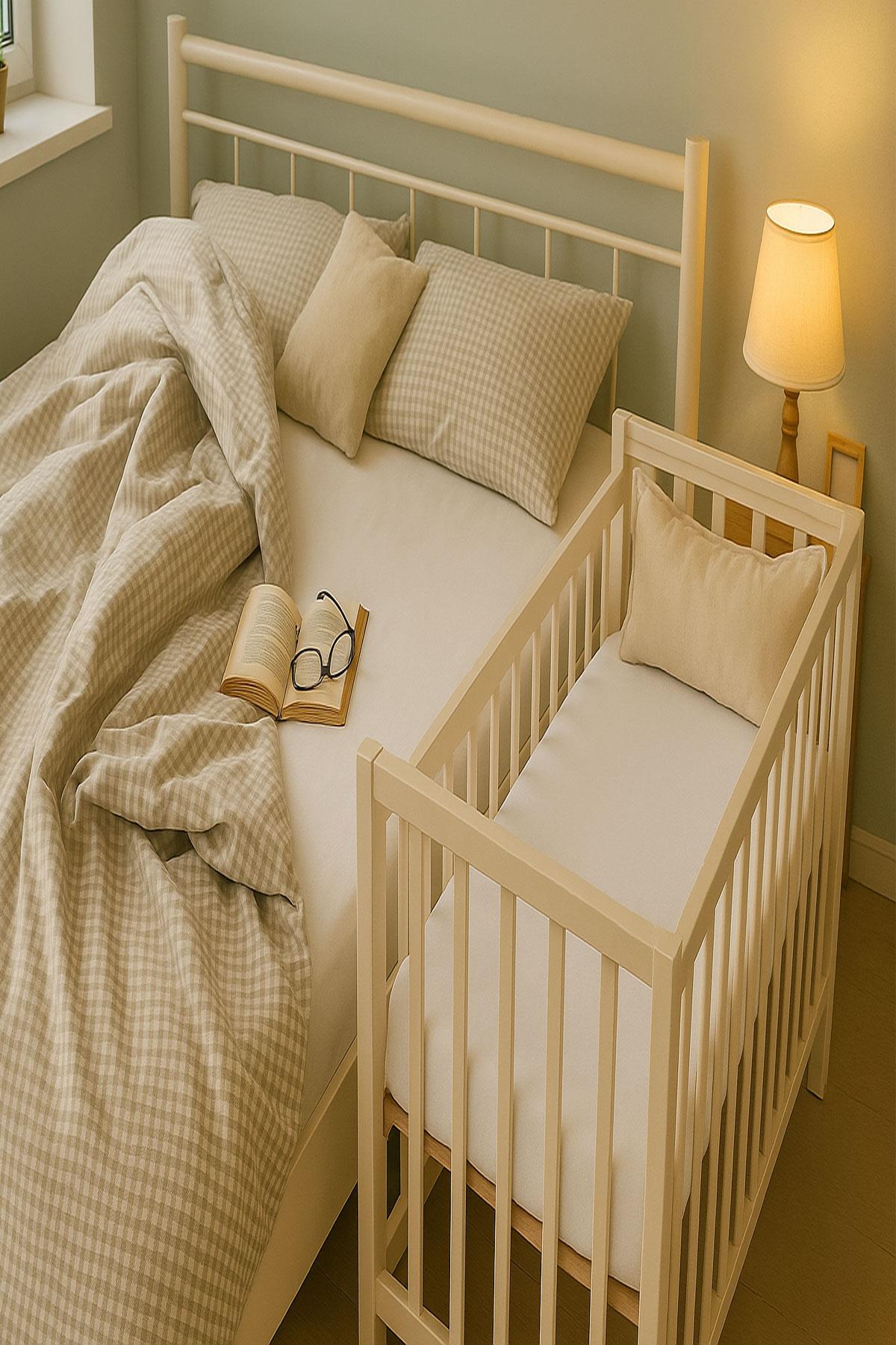 5 Adet 50 x 90 + 10 cm Anne Yanı Lastikli Penye Kumaş Bebek Çarşafı