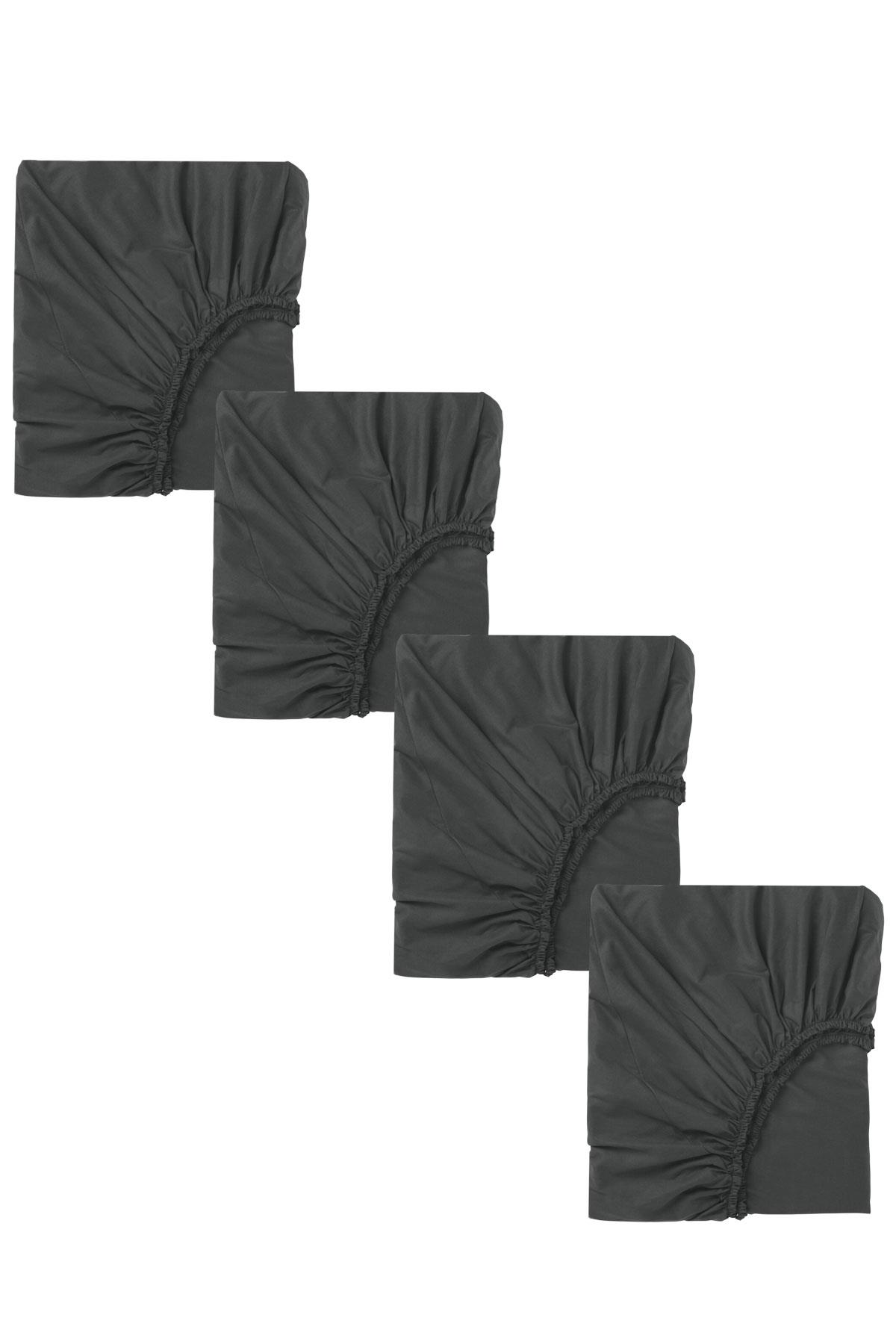 4 Adet Pamuklu ve Lastikli 60 x 120 cm Penye Bebek Çarşaf