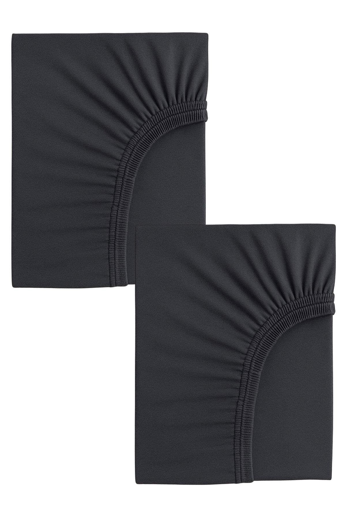 2 Adet Pamuklu ve Lastikli 60 x 120 x 15 cm Penye Bebek Çarşaf