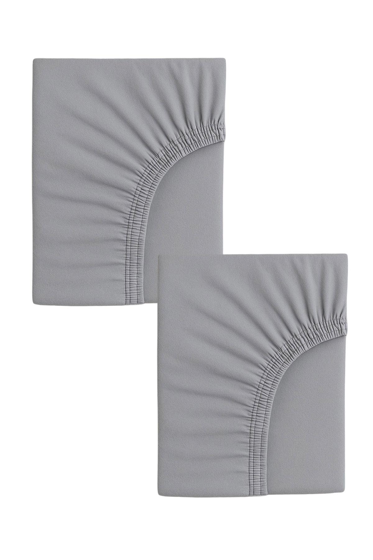 2 Adet Pamuklu ve Lastikli 60 x 120 x 15 cm Penye Bebek Çarşaf