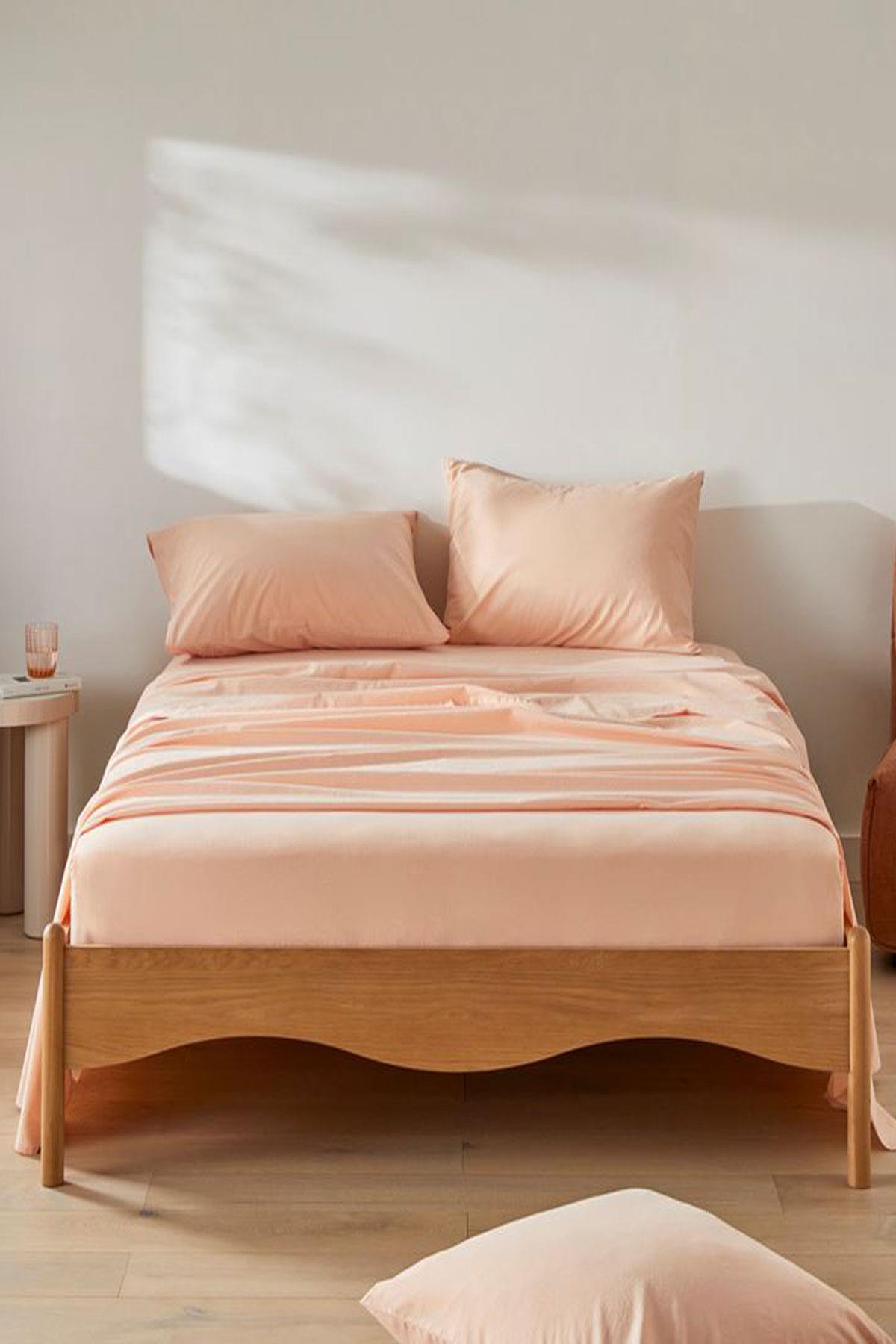 3 Adet Düz Pamuklu Tek Kişilik 80 x 200 + 30 cm Lastikli Penye Çarşaf