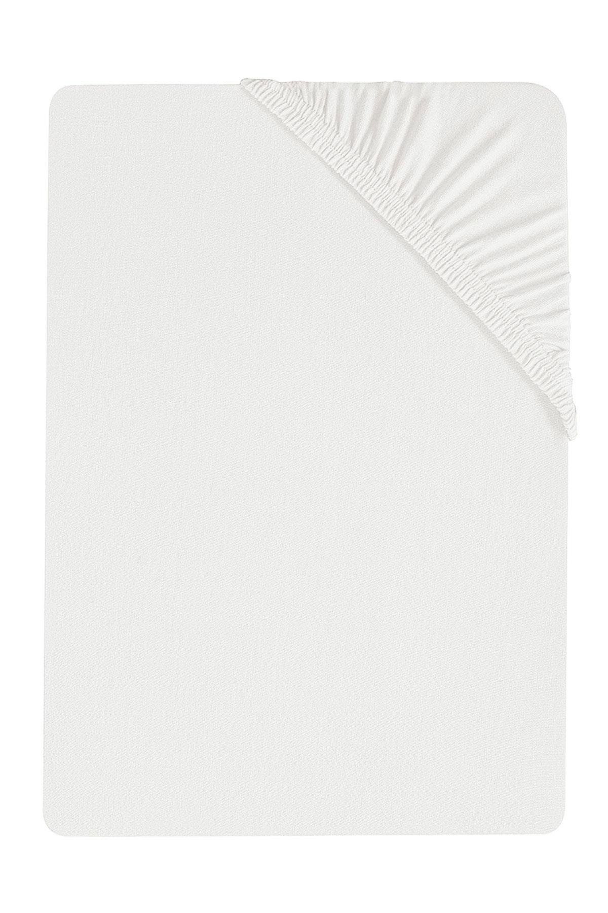 80 x 200 + 30 cm Düz Pamuklu Tek Kişilik Lastikli Fitted Penye Çarşaf