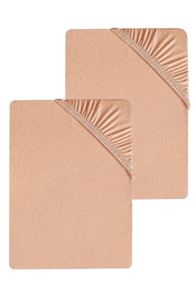 2 Adet Düz Pamuklu Tek Kişilik 80 x 200 + 30 cm Lastikli Penye Çarşaf