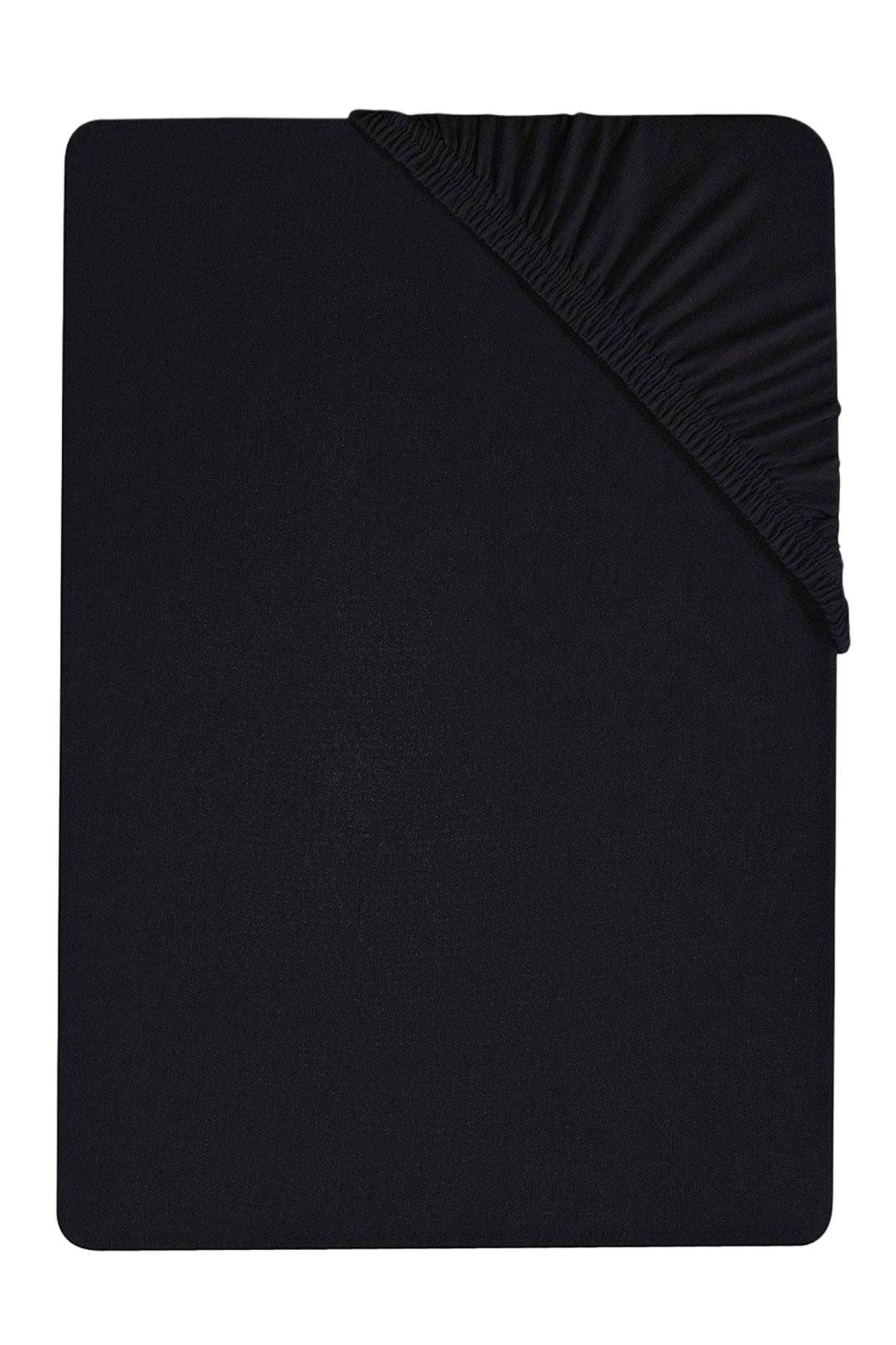 80 x 200 + 30 cm Düz Pamuklu Tek Kişilik Lastikli Fitted Penye Çarşaf