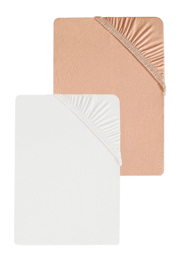 2 Adet Düz Pamuklu Tek Kişilik 80 x 200 + 30 cm Lastikli Penye Çarşaf