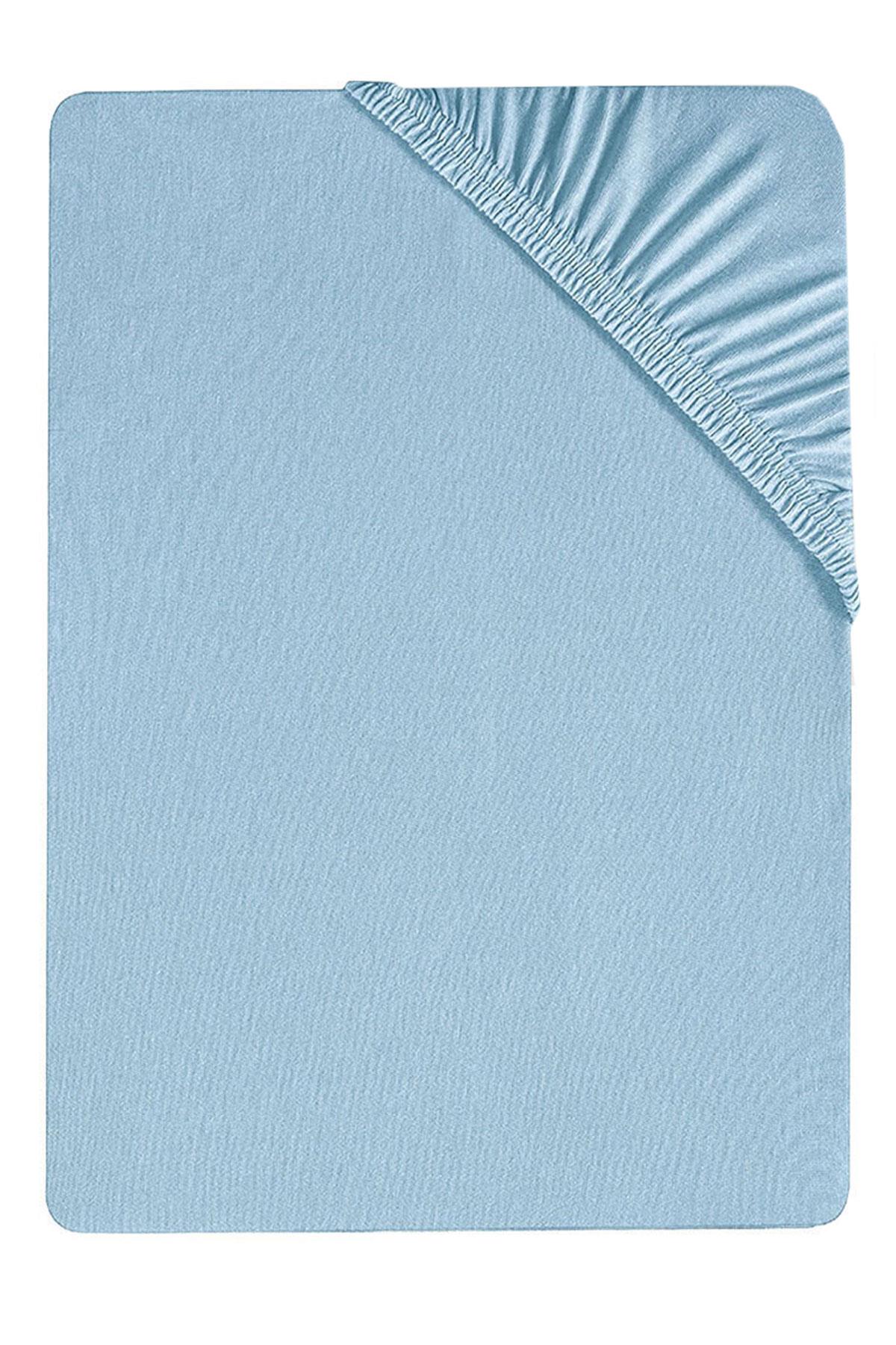 80 x 200 + 30 cm Düz Pamuklu Tek Kişilik Lastikli Fitted Penye Çarşaf