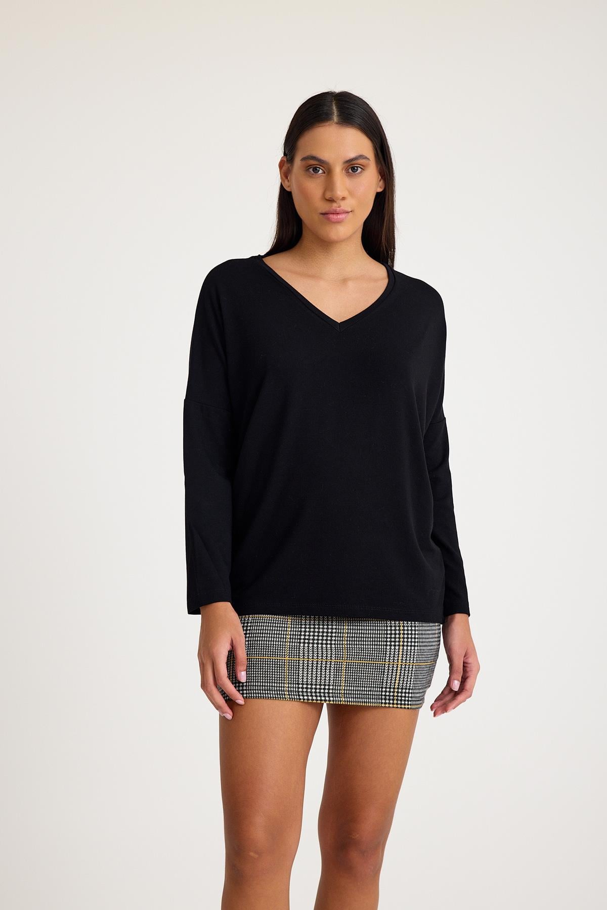 V Yaka Yarasa Kol Basic Triko Kazak