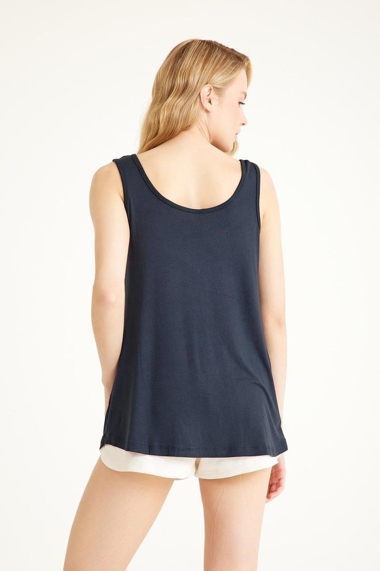 2 Adet A Kesim Pamuklu Kalın Askılı Atlet Tişört