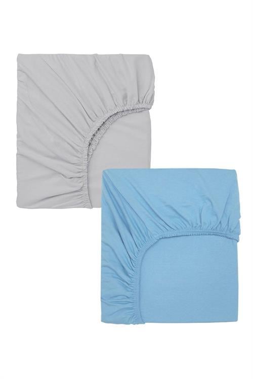 2 Adet 50X90 cm Anne Yanı Lastikli Penye Kumaş Bebek Çarşafı