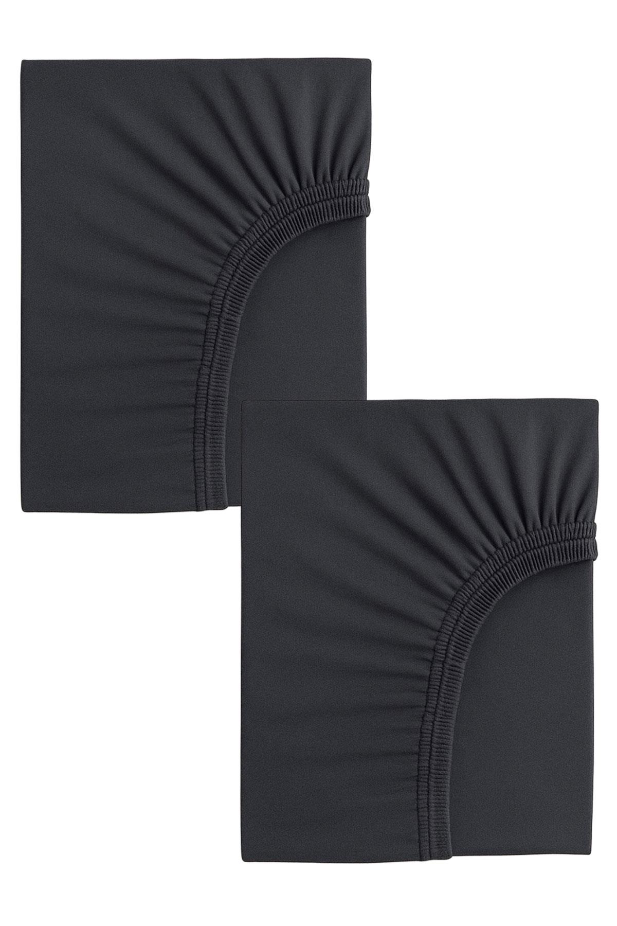 2 Adet 50 x 90 x 10 cm Anne Yanı Lastikli Penye Kumaş Bebek Çarşafı