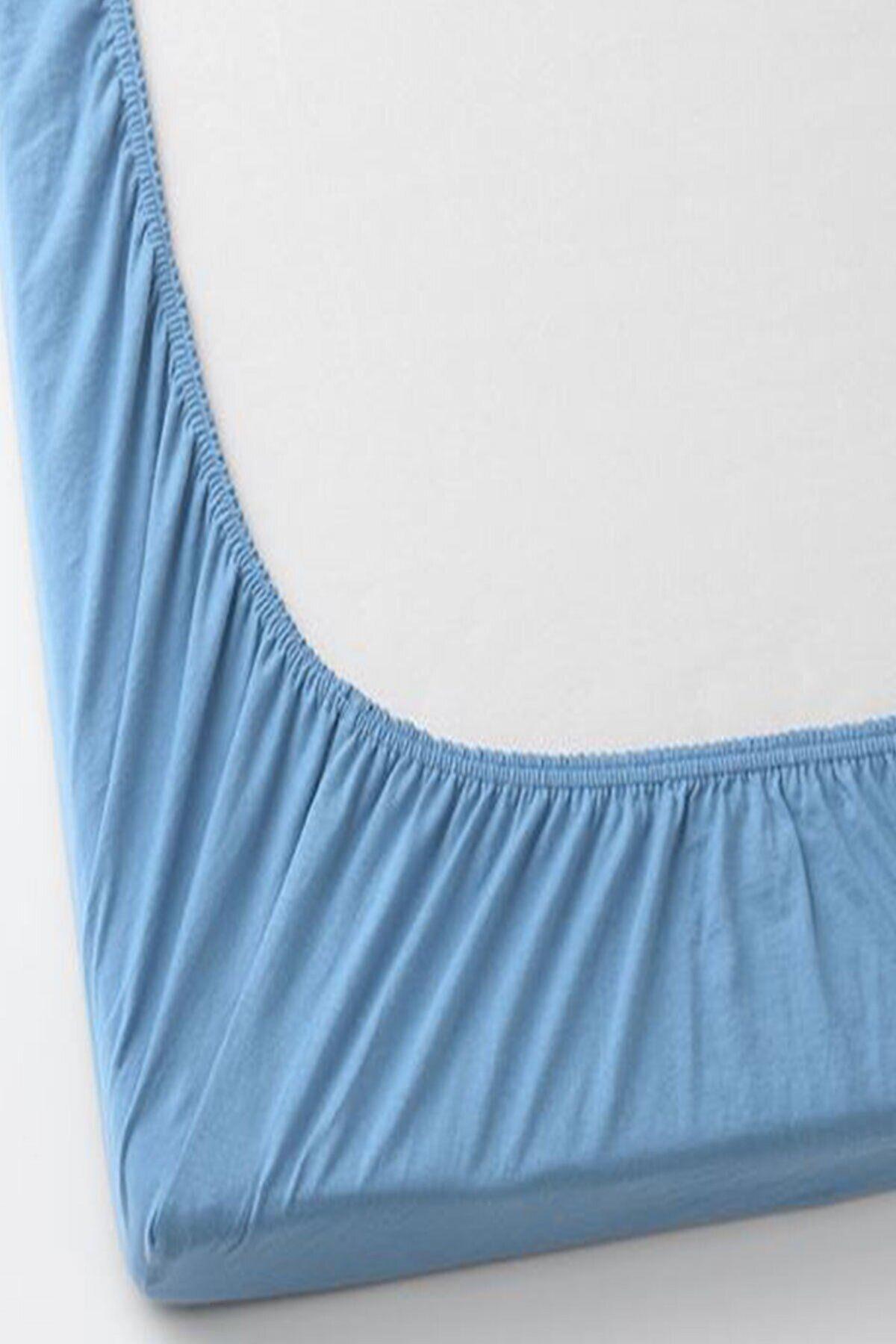 2 Adet 50 x 90 x 10 cm Anne Yanı Lastikli Penye Kumaş Bebek Çarşafı