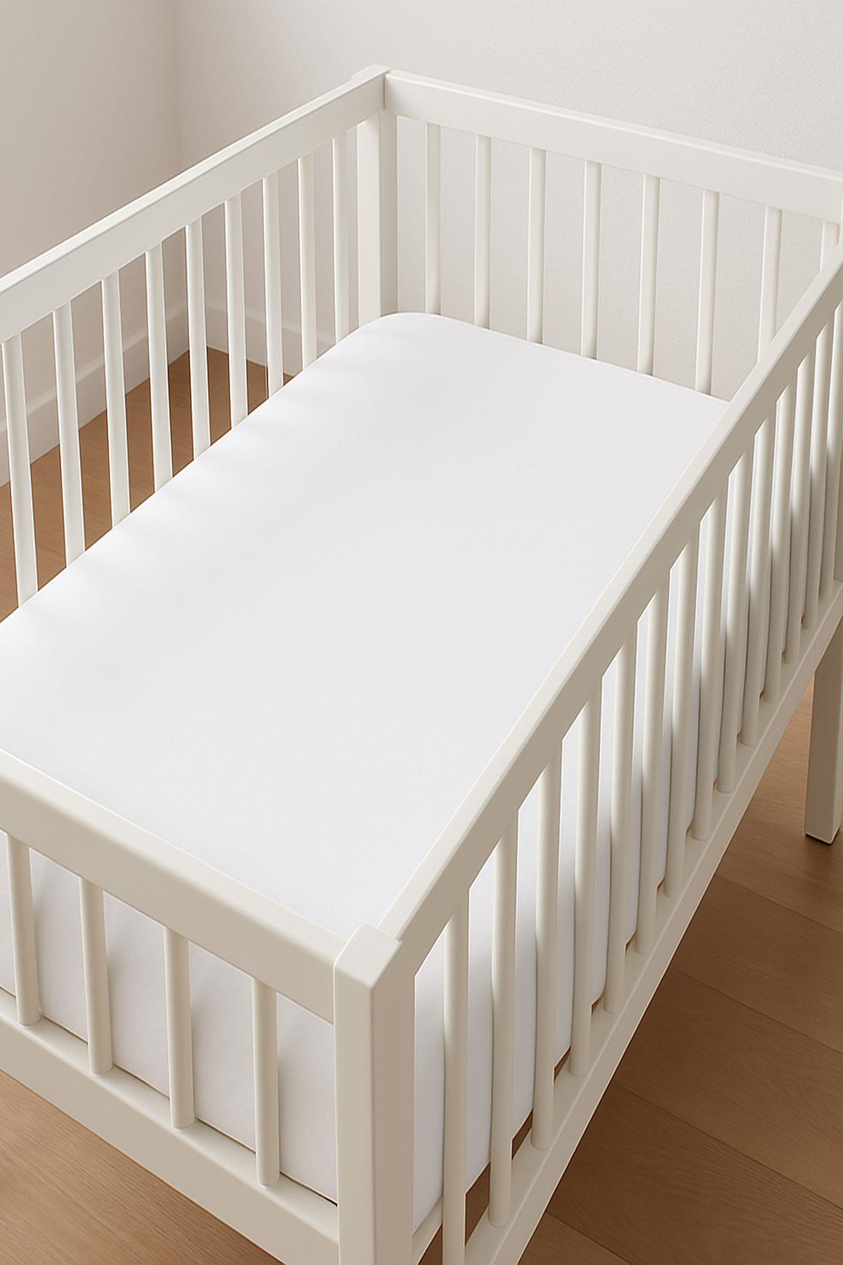 2 Adet 70 x 120 x 20 cm Anne Yanı Lastikli Penye Kumaş Bebek Çarşafı
