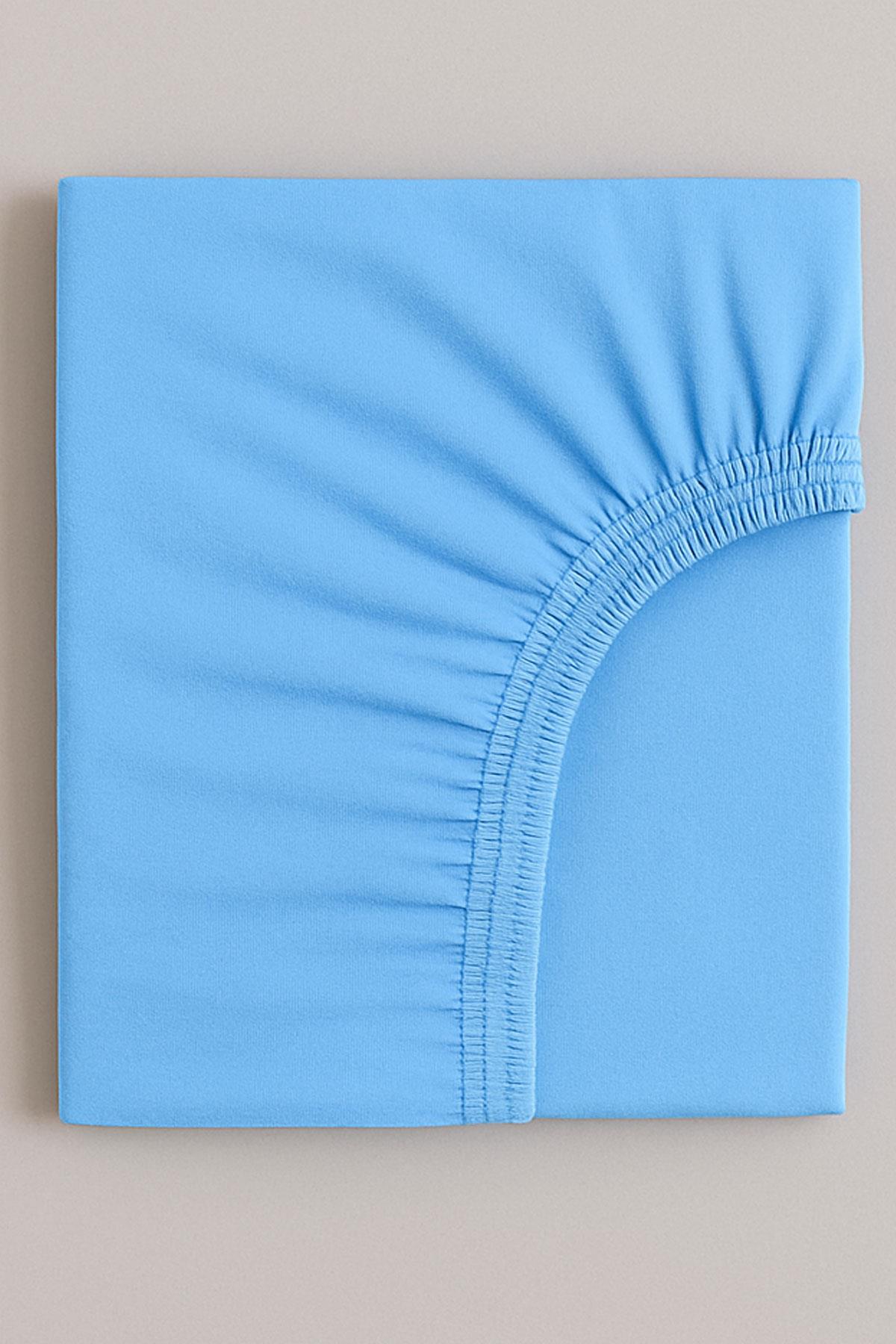 2 Adet 70 x 120 x 20 cm Anne Yanı Lastikli Penye Kumaş Bebek Çarşafı