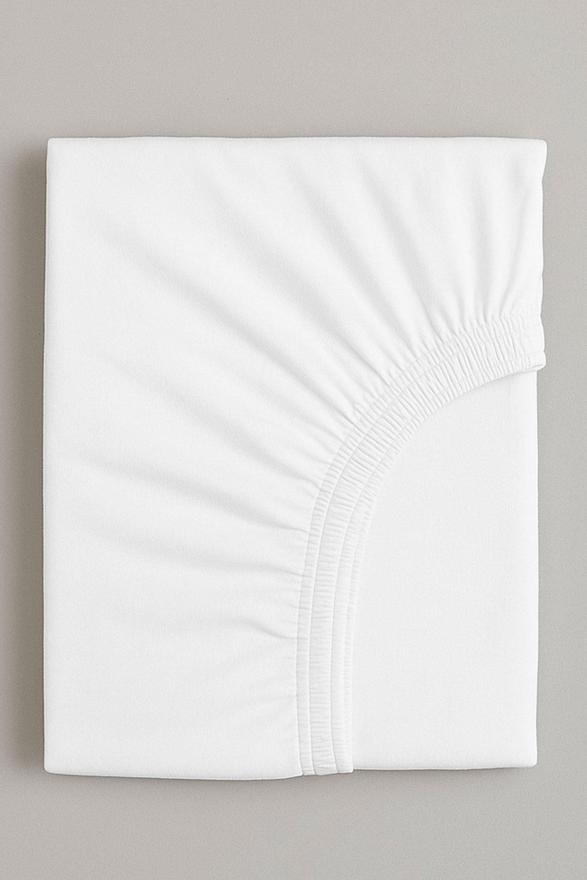 2 Adet 70 x 120 x 20 cm Anne Yanı Lastikli Penye Kumaş Bebek Çarşafı