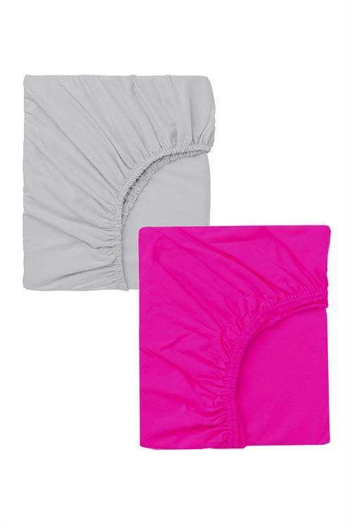 2 Adet 50X90 cm Anne Yanı Lastikli Penye Kumaş Bebek Çarşafı