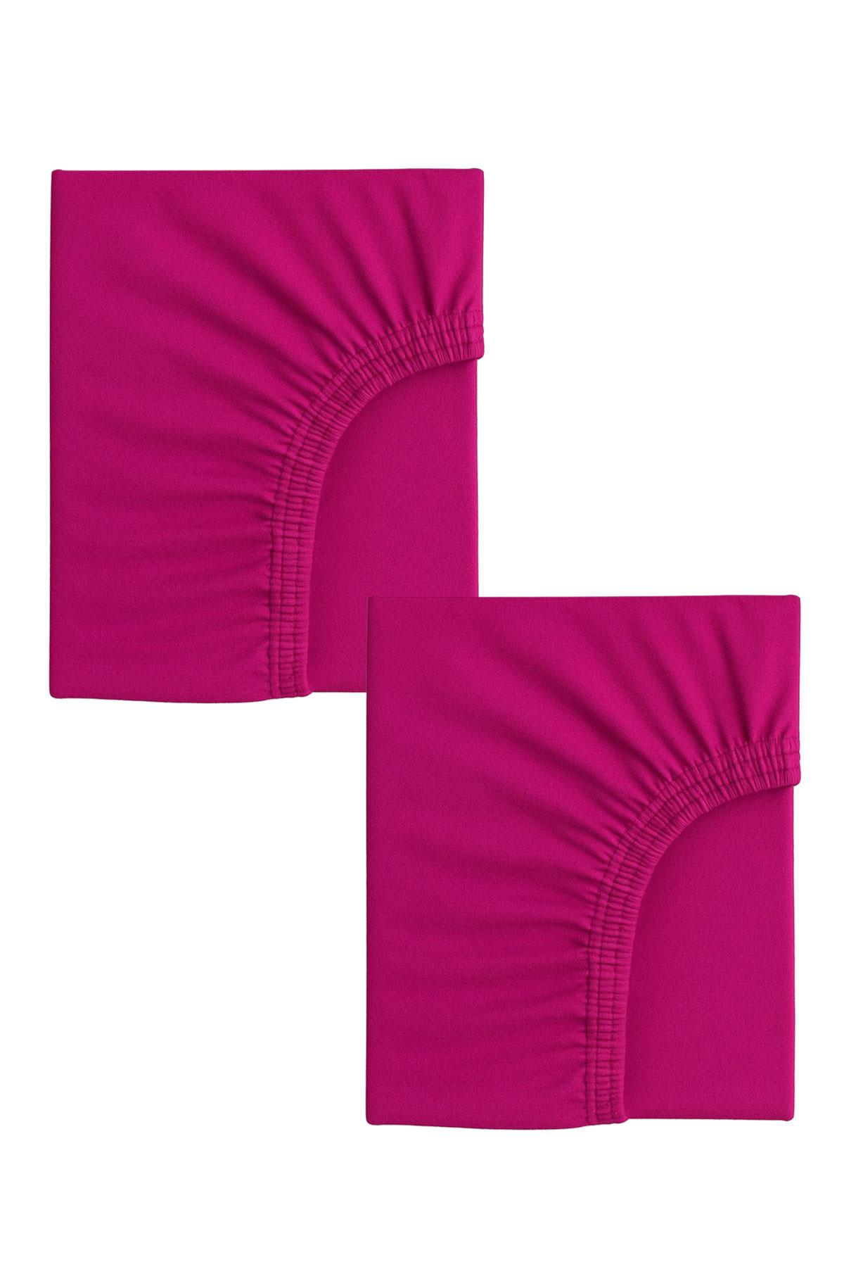 2 Adet 70 x 120 x 20 cm Anne Yanı Lastikli Penye Kumaş Bebek Çarşafı