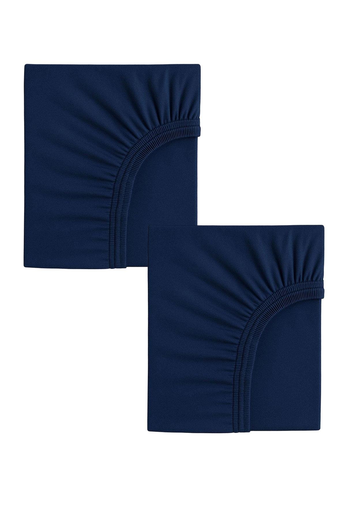 2 Adet 70 x 120 x 20 cm Anne Yanı Lastikli Penye Kumaş Bebek Çarşafı