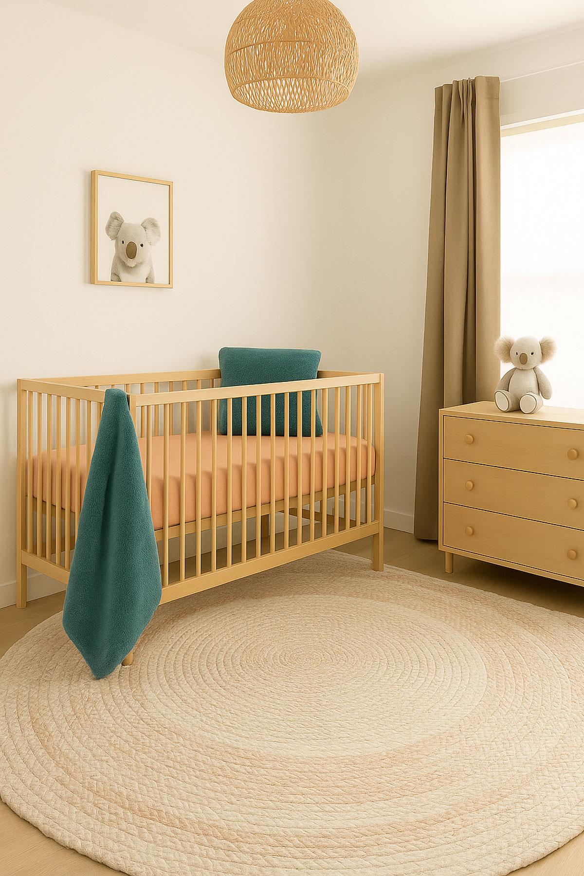 2 Adet 70 x 120 x 20 cm Anne Yanı Lastikli Penye Kumaş Bebek Çarşafı