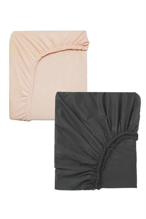 2 Adet 50 x 90 x 10 cm Anne Yanı Lastikli Penye Kumaş Bebek Çarşafı