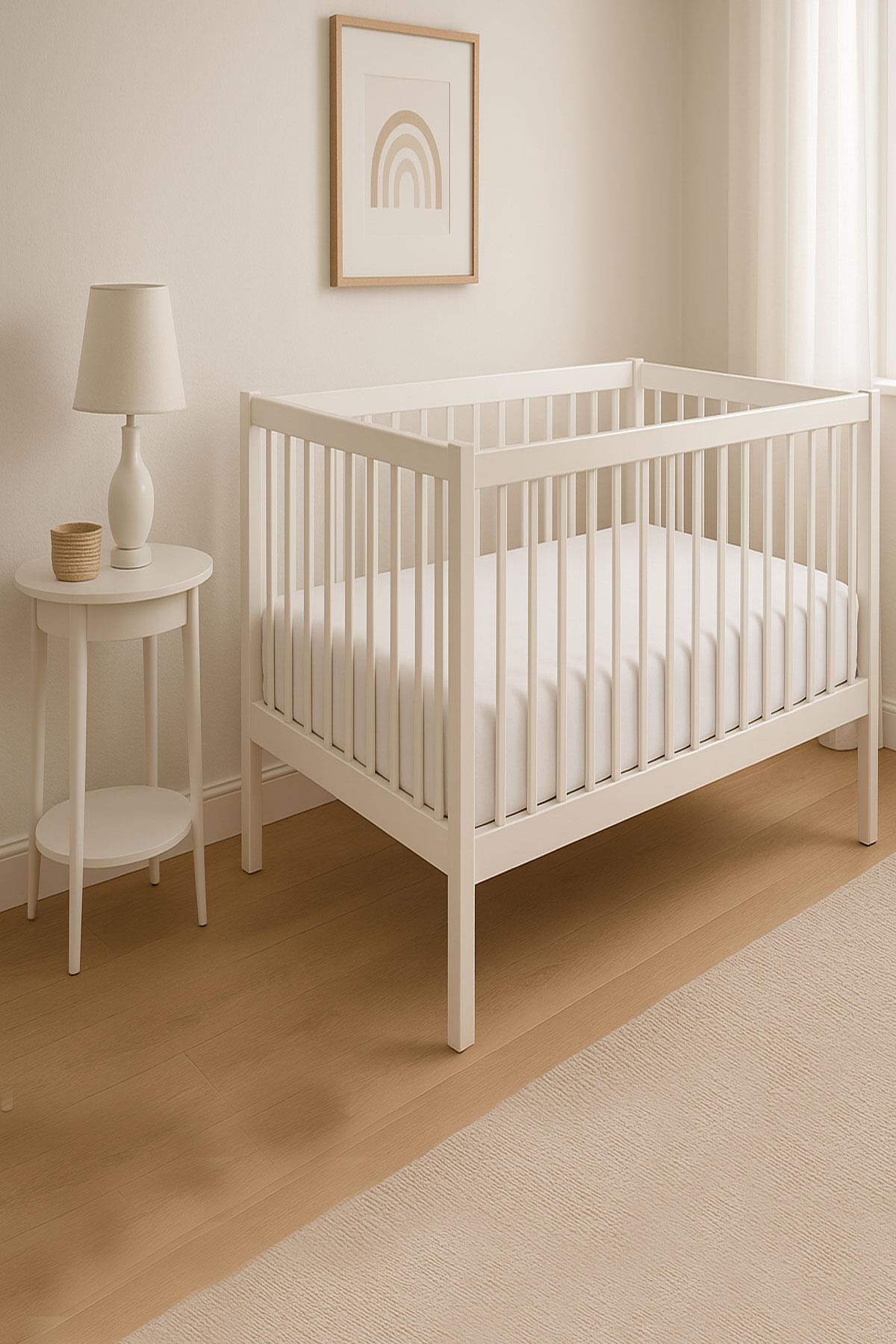 2 Adet 70 x 120 x 20 cm Anne Yanı Lastikli Penye Kumaş Bebek Çarşafı