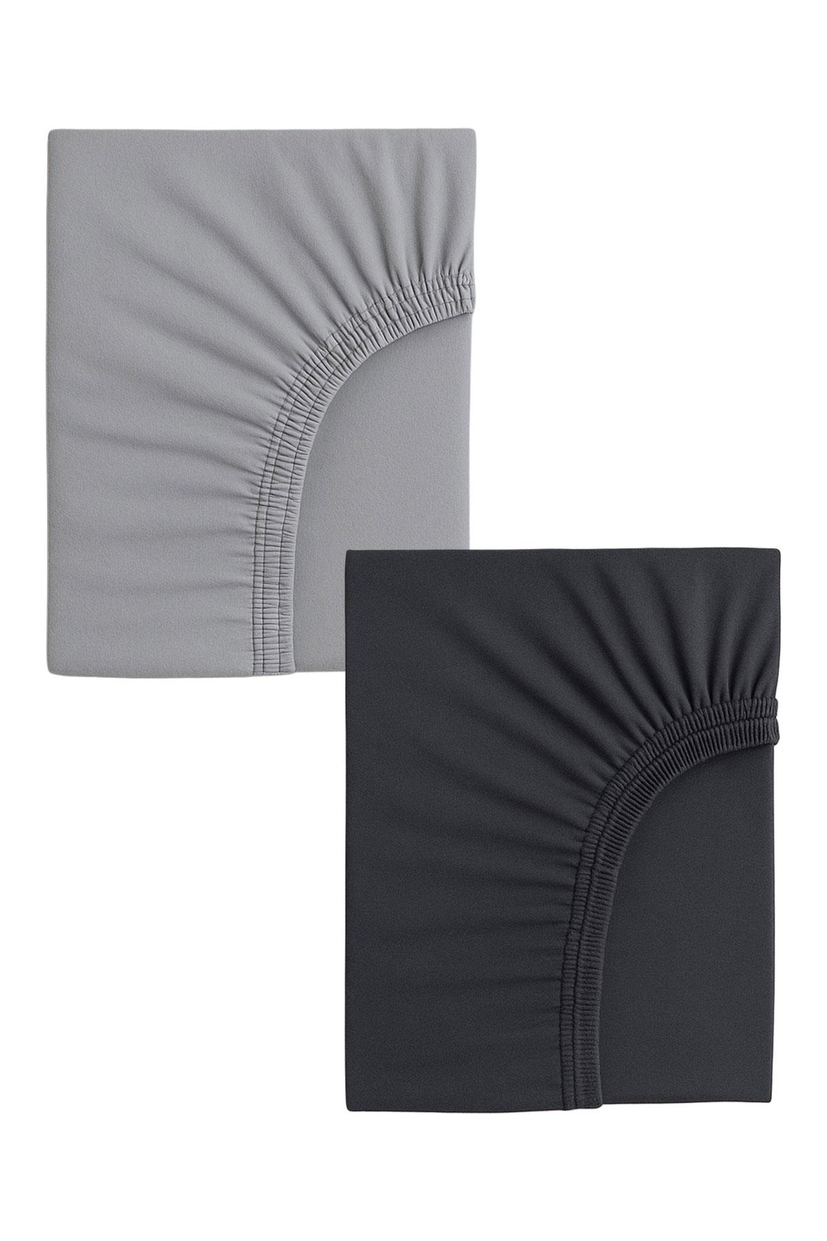 2 Adet 50 x 90 x 10 cm Anne Yanı Lastikli Penye Kumaş Bebek Çarşafı