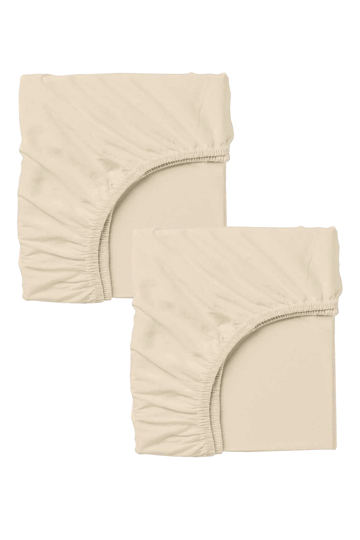 2 Adet Pamuklu ve Lastikli 60 x 120 cm Penye Bebek Çarşaf