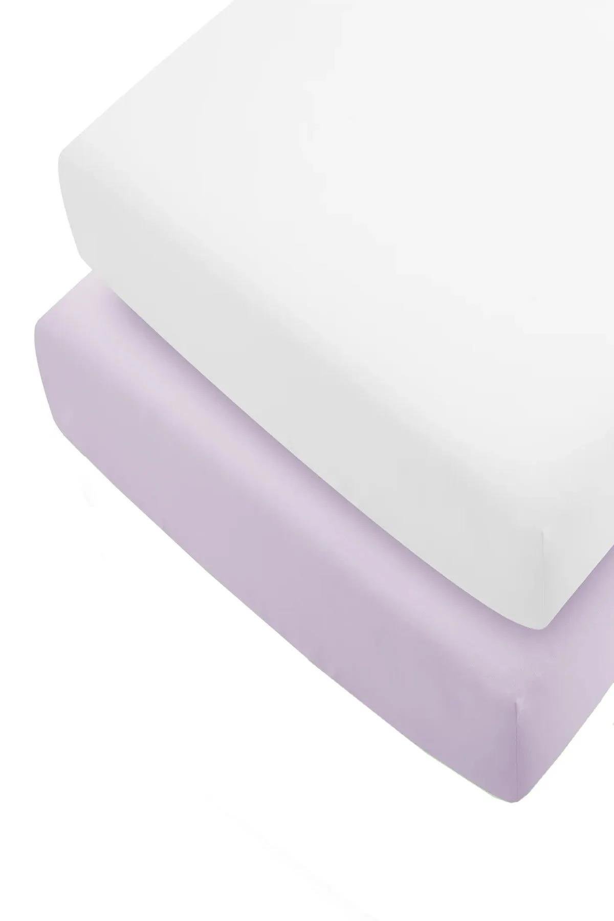 2 Adet Pamuklu Ve Lastikli Penye Bebek Çarşaf