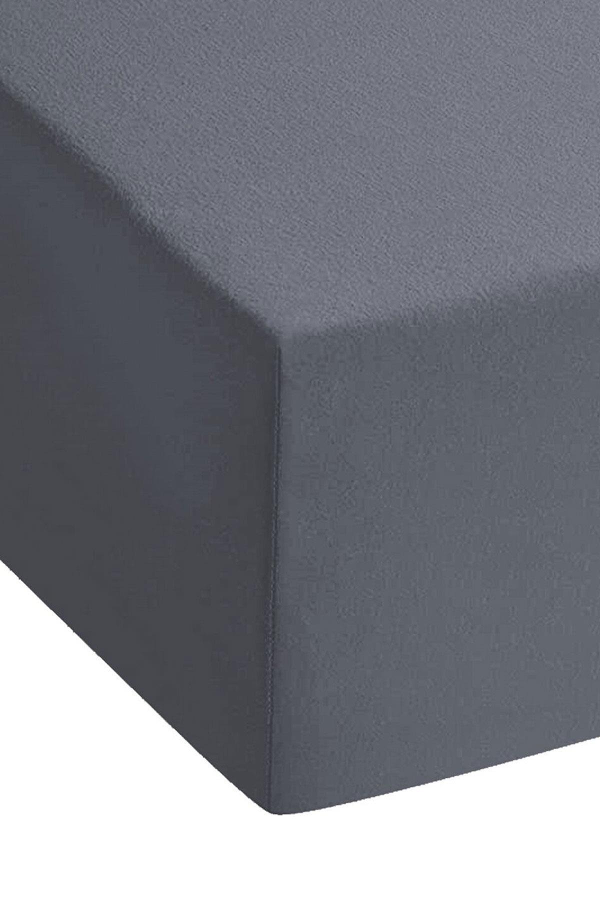 200 x 200 Cm Düz Pamuklu Çift Kişilik Lastikli Fitted Penye Çarşaf