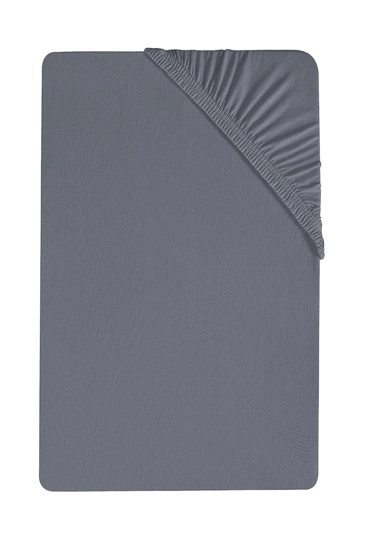 200 x 200 Cm Düz Pamuklu Çift Kişilik Lastikli Fitted Penye Çarşaf