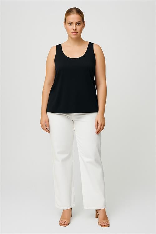 2 Adet A Kesim Büyük Beden Pamuklu Kalın Askılı Atlet Tişört