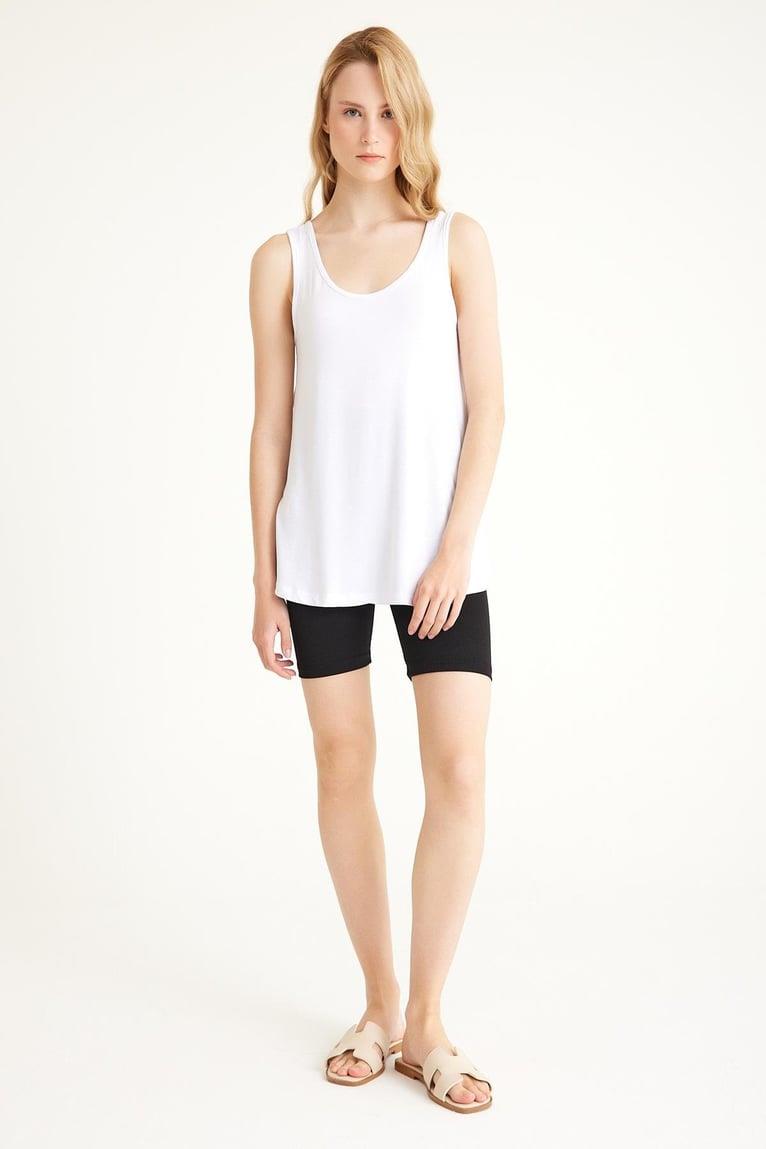 3 Adet A Kesim Büyük Beden Pamuklu Kalın Askılı Atlet Tişört