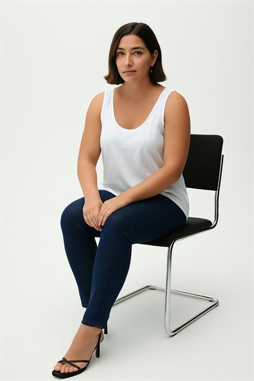 2 Adet A Kesim Büyük Beden Pamuklu Kalın Askılı Atlet Tişört