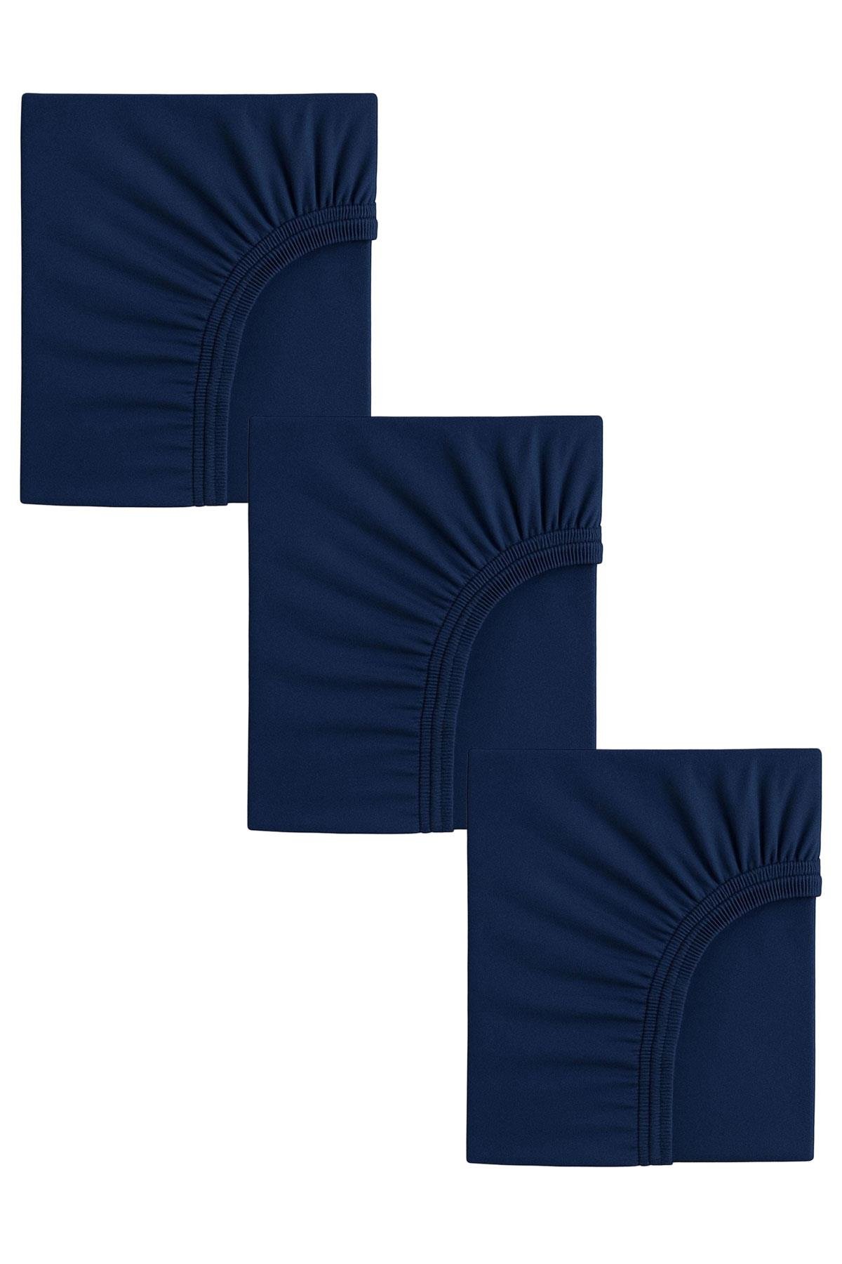 3 Adet 50 x 90 x 10 cm Anne Yanı Lastikli Penye Kumaş Bebek Çarşafı