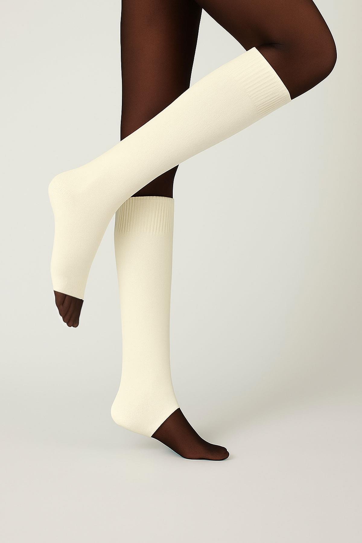 3 Adet Burunsuz Basic Pamuk İçerikli Yoga Tozluk