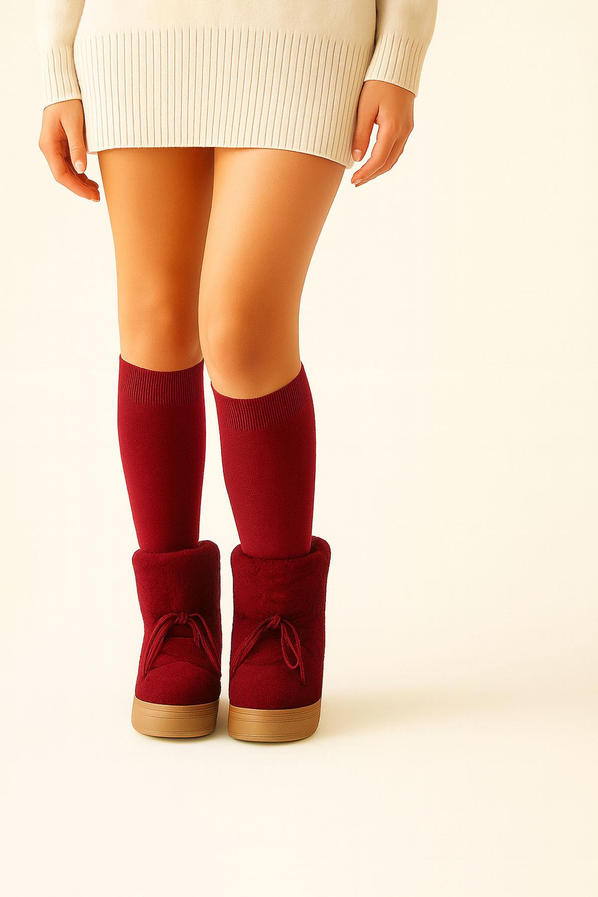 3 Adet Burunsuz Basic Pamuk İçerikli Yoga Tozluk