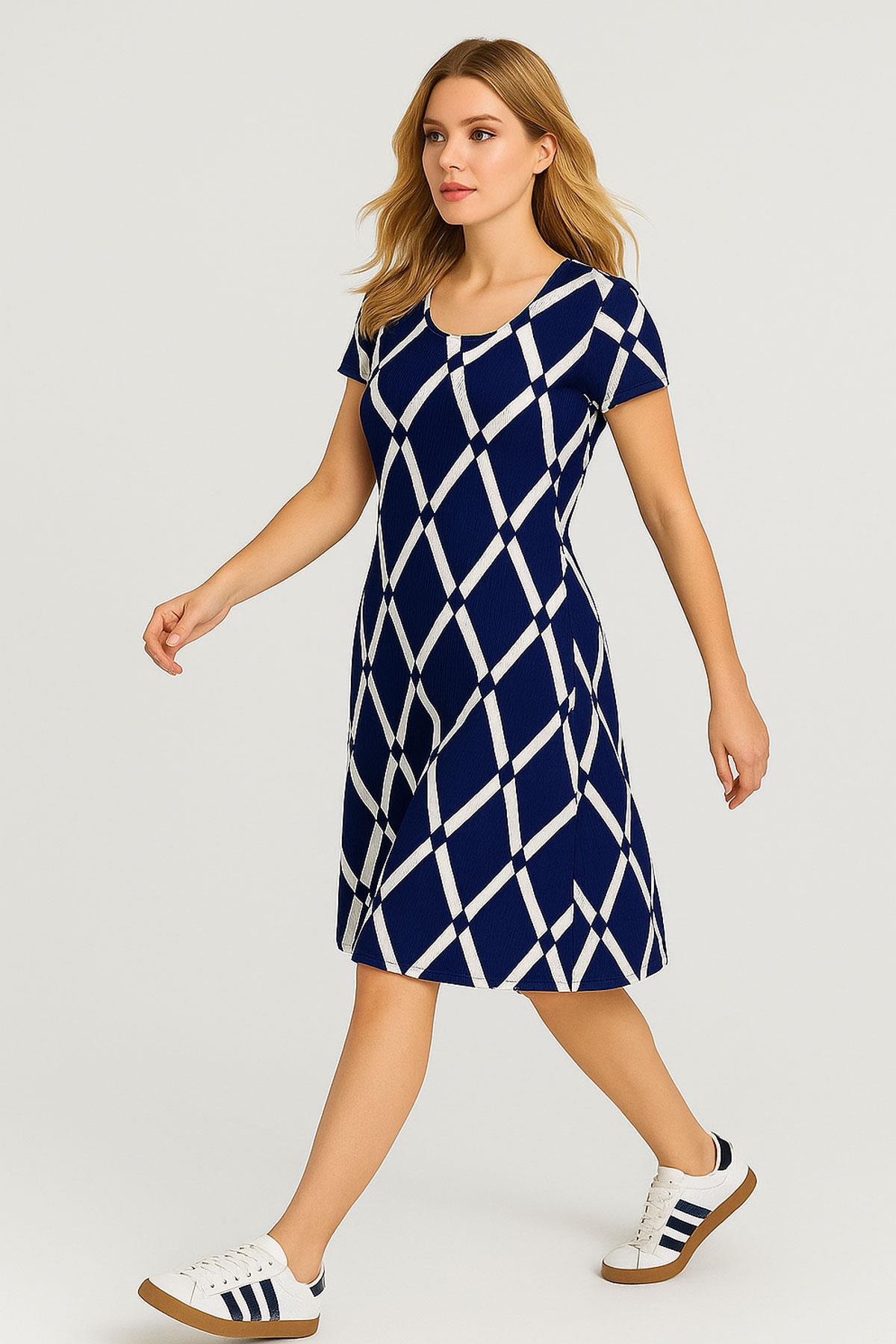 2 Adet Dökümlü Rahat Kalıp Günlük Penye Kumaş Elbise