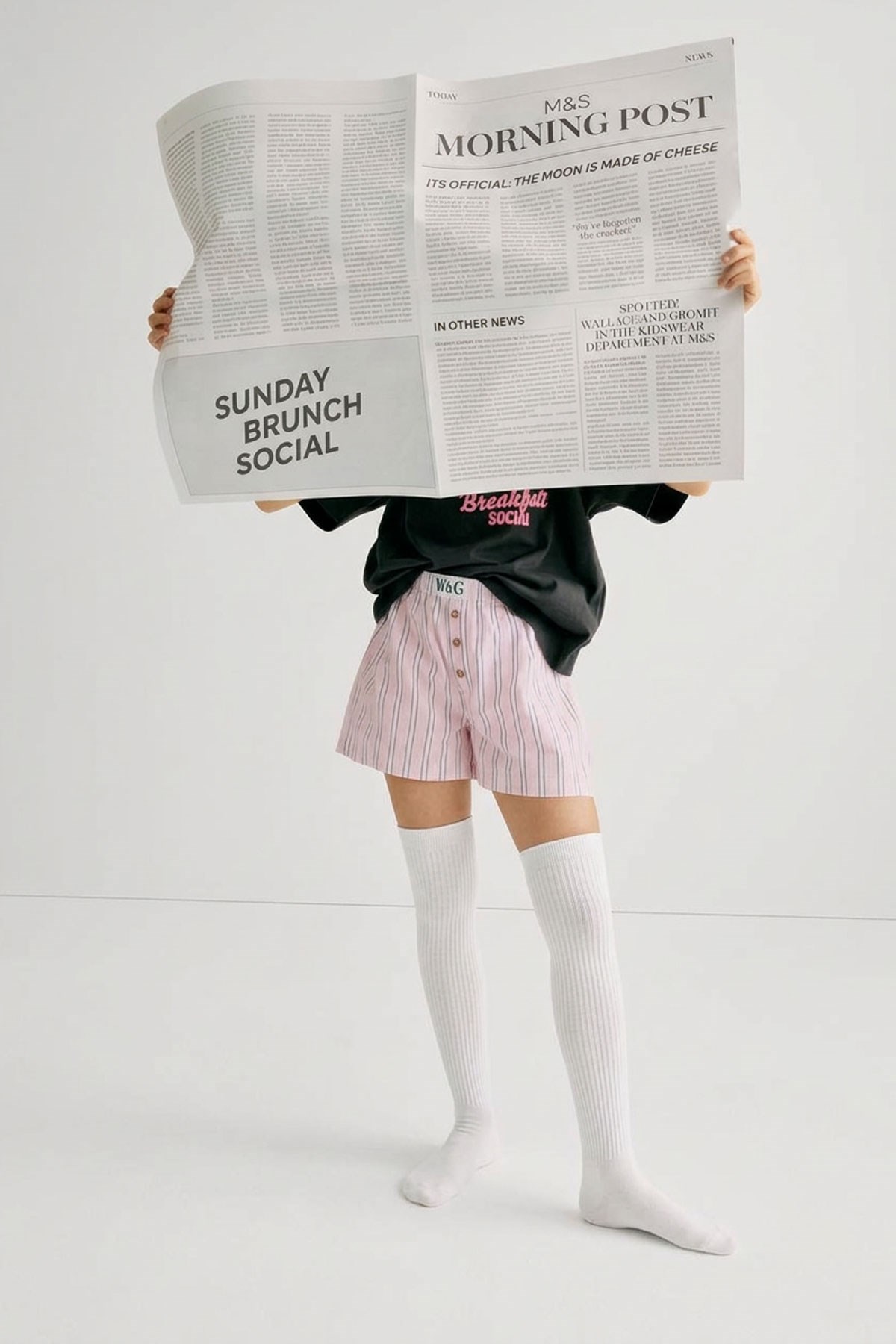 2 Çift İnce Fitilli Diz Üstü Pamuk Karışımlı Çocuk Çorap