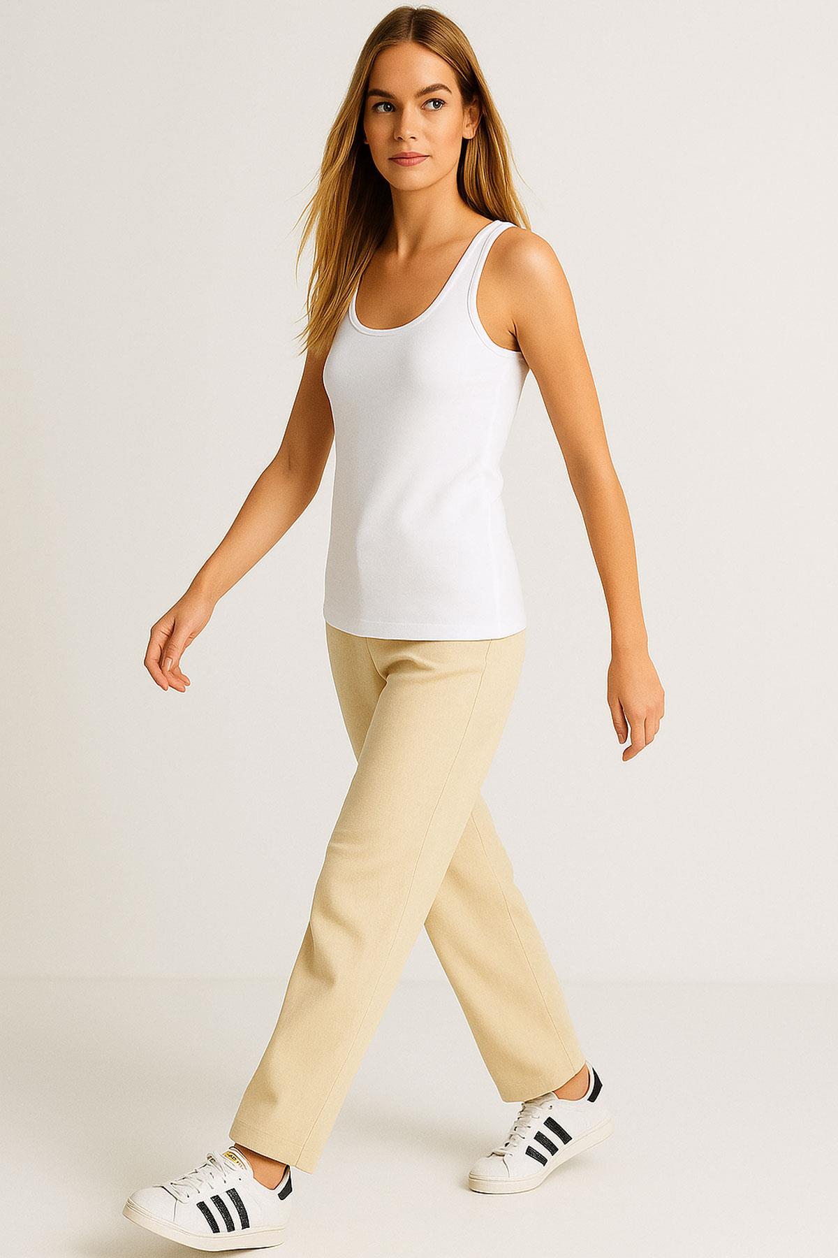 2 Adet Askılı Basic Dar Kesim Atlet Tişört