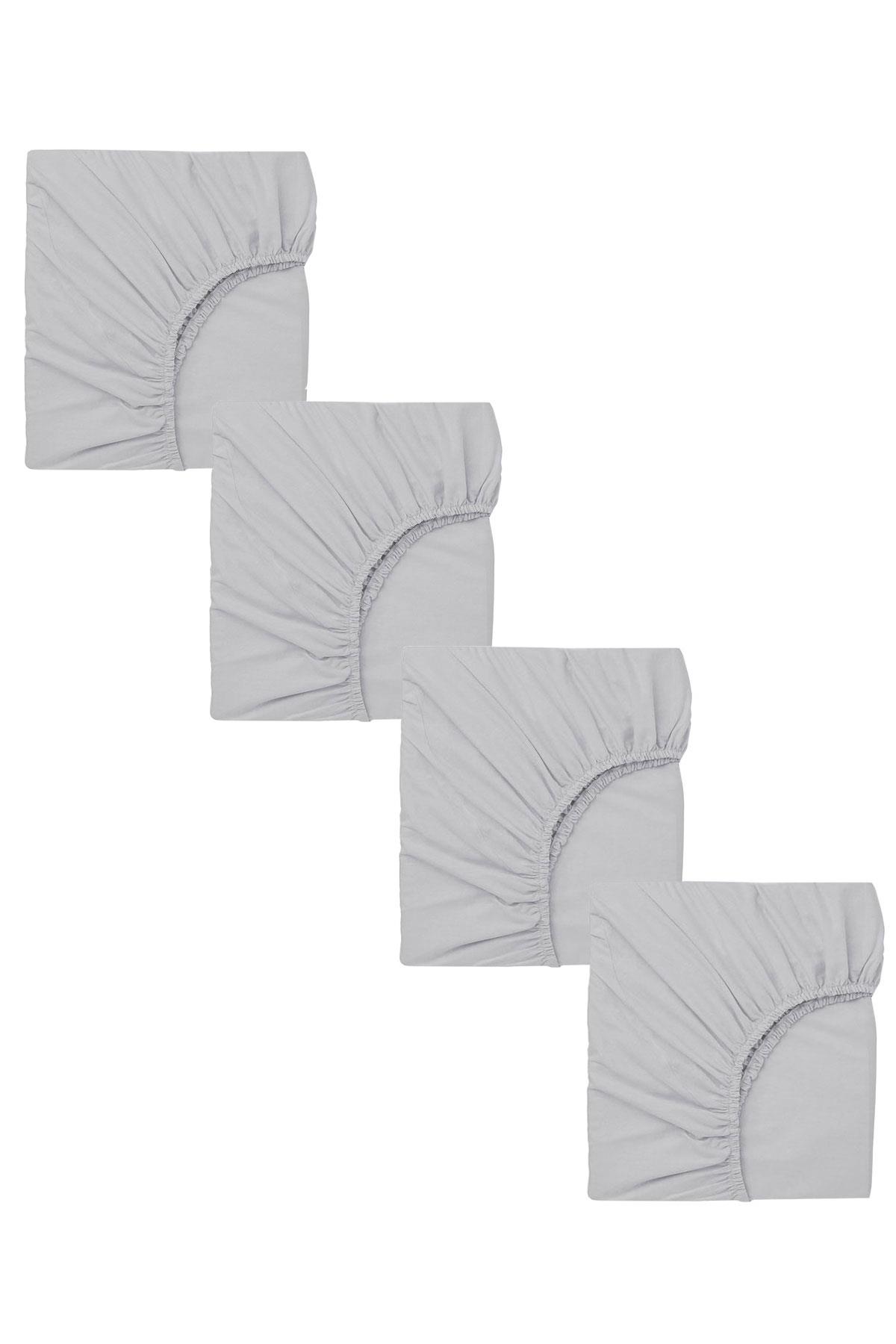 4'lü Pamuklu Ve Lastikli Penye Bebek Çarşafı