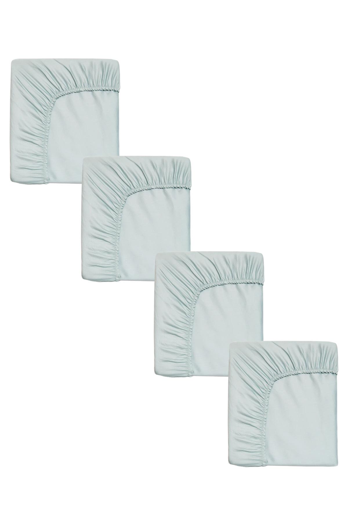 4'lü Pamuklu Ve Lastikli Penye Bebek Çarşafı